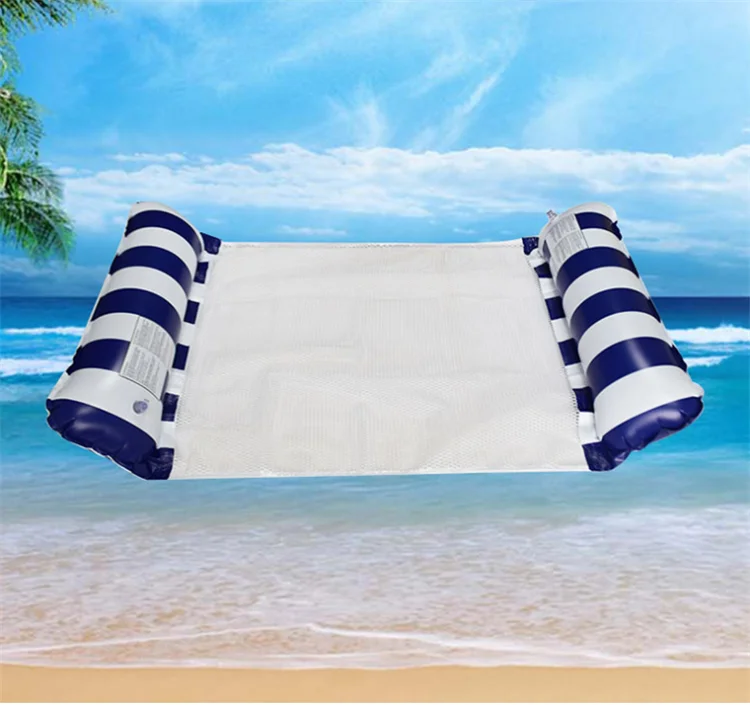Summer Swimming Pool Inflatable Floating Water Hammock Lounge Bed Chair Summer Inflatable Pool Float Floating Bed