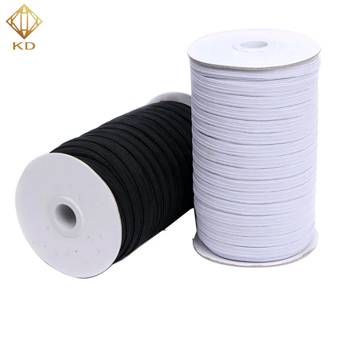 Custom Factory High Quality Cozy Soft Polyester Black White DIY 1/4" 1/8" 1/4 inch Elastic Webbing Band, Custom pantone color
Custom Factory High Quality Cozy Soft Polyester Black White DIY 1/4" 1/8" 1/4 inch Elastic Webbing Band, Custom pantone color