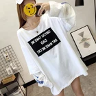 Factory custom autumn women's Print Long Sleeve Slim T Shirt