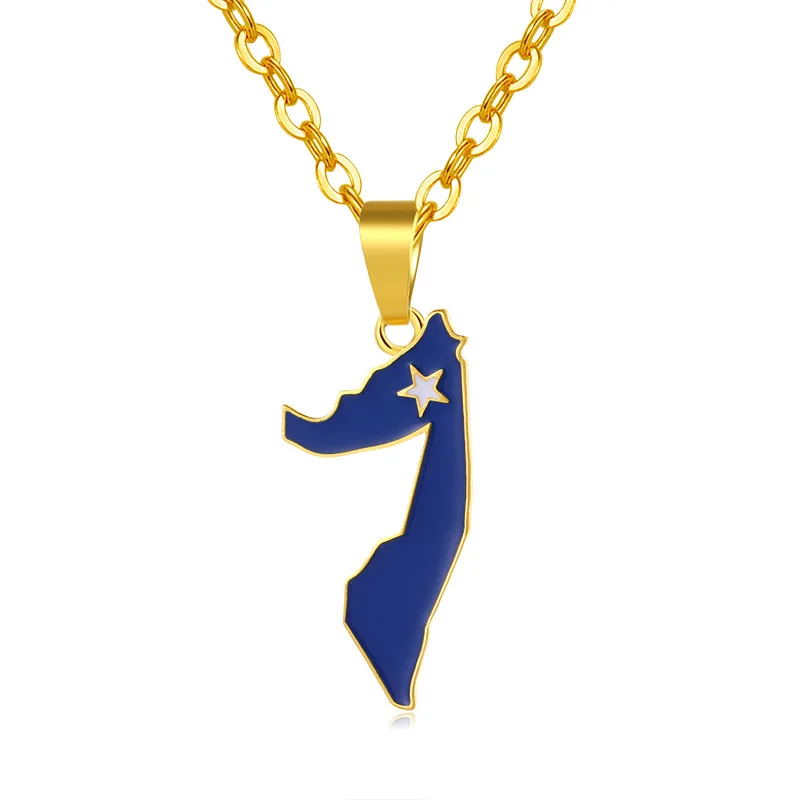 African Somalia Country Map And Flag Pendant Necklace For Women Men Jewelry, As picture
African Somalia Country Map And Flag Pendant Necklace For Women Men Jewelry, As picture