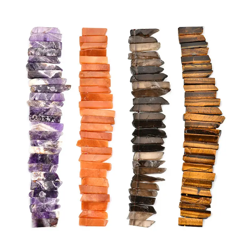 Natural Quality Crystal DIY Handmade Gemstone Beaded Irregular Side Holes Loose Beads Ore Pendant Necklace Decoration
Natural Quality Crystal DIY Handmade Gemstone Beaded Irregular Side Holes Loose Beads Ore Pendant Necklace Decoration