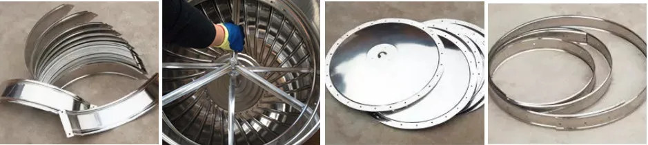 Wind Turbo Exhaust Fan, Stainless, Steel, Roof - detail 8