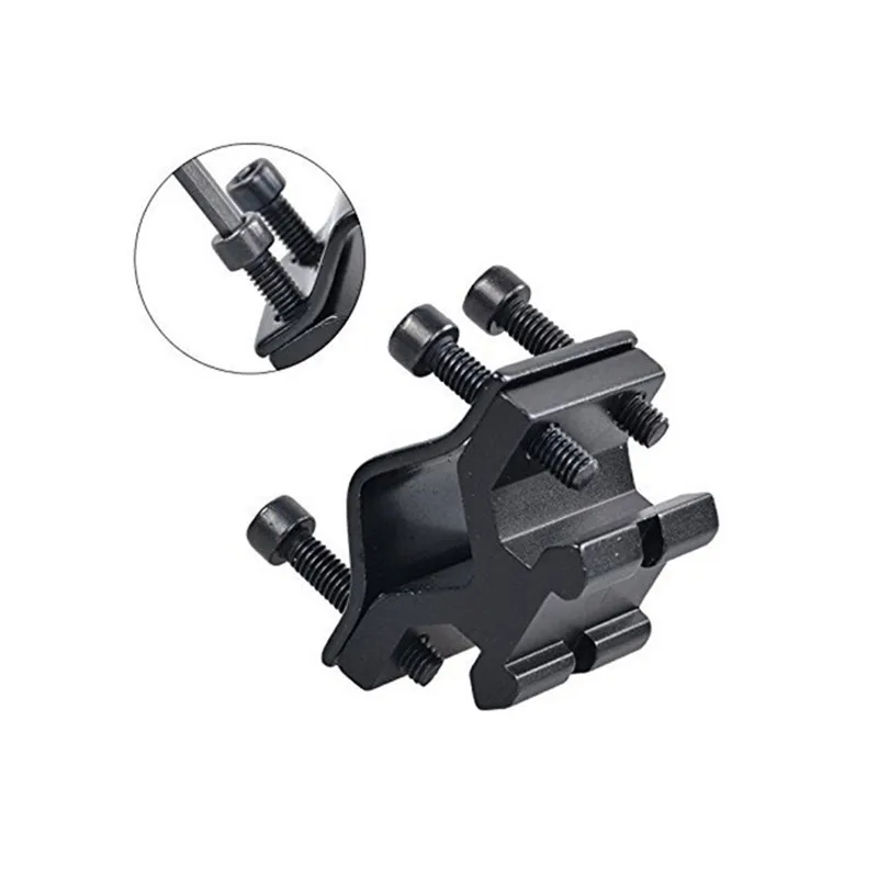 Universal Tactical Hunting Flashlight 20mm Picatinny Rail Base Gun Ring Mount Clip Barrel Rail Adapter Rifle Shooting Clamp, Black
Universal Tactical Hunting Flashlight 20mm Picatinny Rail Base Gun Ring Mount Clip Barrel Rail Adapter Rifle Shooting Clamp, Black