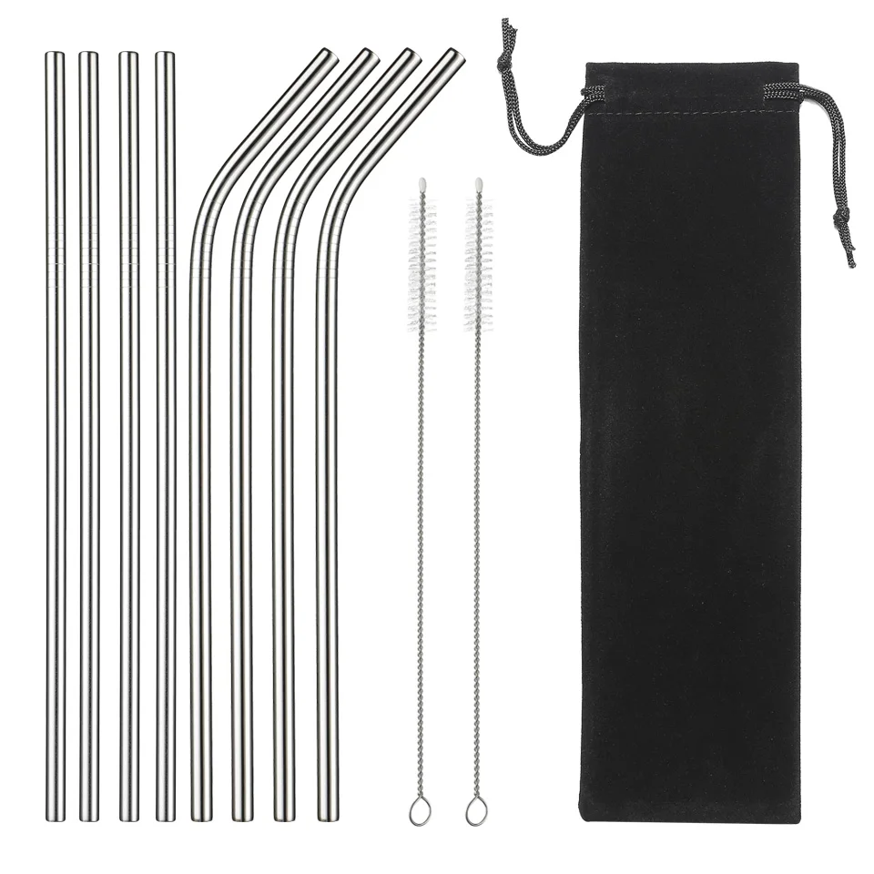 Stainless Steel Straw Reusable Metal Set Wholesale Cleaning Brush Party Bar Accessory Eco Friendly New Cheap Drinking Straws
Stainless Steel Straw Reusable Metal Set Wholesale Cleaning Brush Party Bar Accessory Eco Friendly New Cheap Drinking Straws