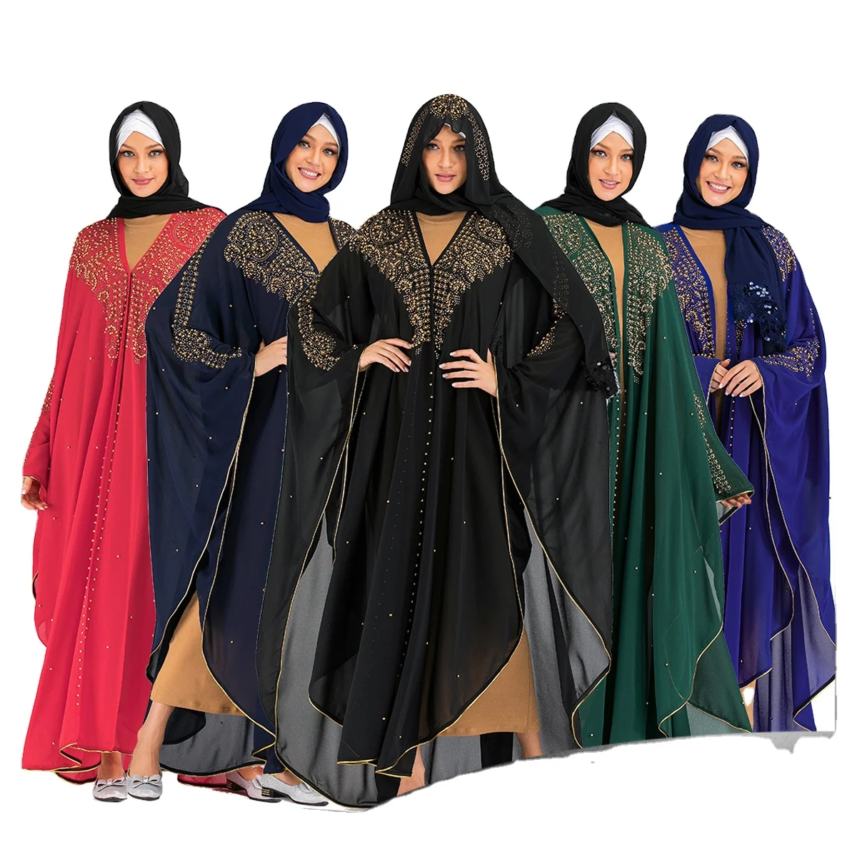 Wholesale pleated abaya dubai luxury muslim women dress abaya open turkish wear muslim abaya dresses, As pictures
Wholesale pleated abaya dubai luxury muslim women dress abaya open turkish wear muslim abaya dresses, As pictures