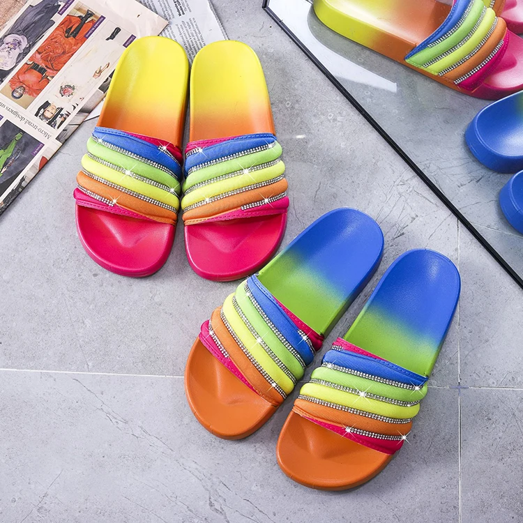 Summer Slippers Crystal Platform Women's Shoes Bling Fashion Comfortable Ladies Slides Casual Outdoor Female Beach Shoes
Summer Slippers Crystal Platform Women's Shoes Bling Fashion Comfortable Ladies Slides Casual Outdoor Female Beach Shoes