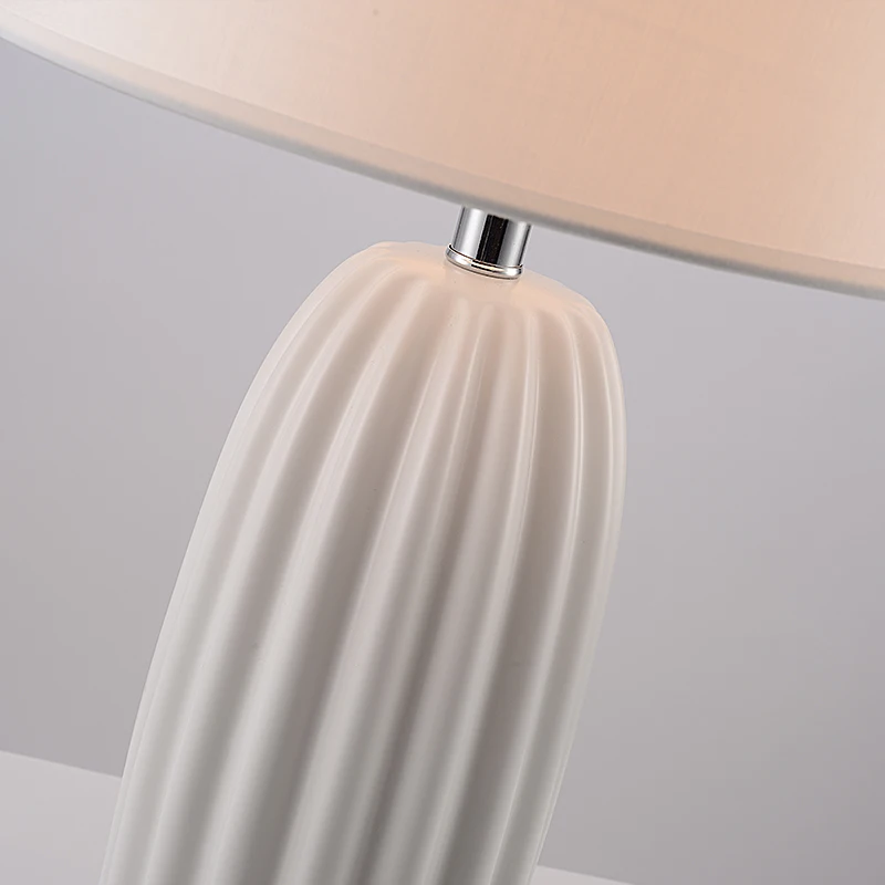 Big size Vintage antique Style Chinese Nordic ceramic bedside light table lamp