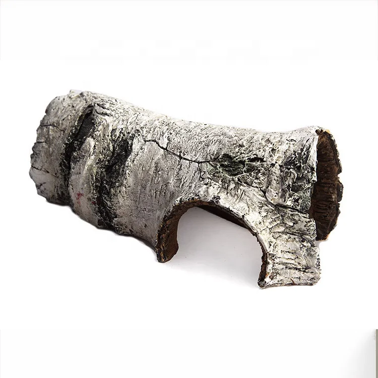 Unique white resin tree log reptile hide cave decoration for reptile vivarium, White+grey
Unique white resin tree log reptile hide cave decoration for reptile vivarium, White+grey