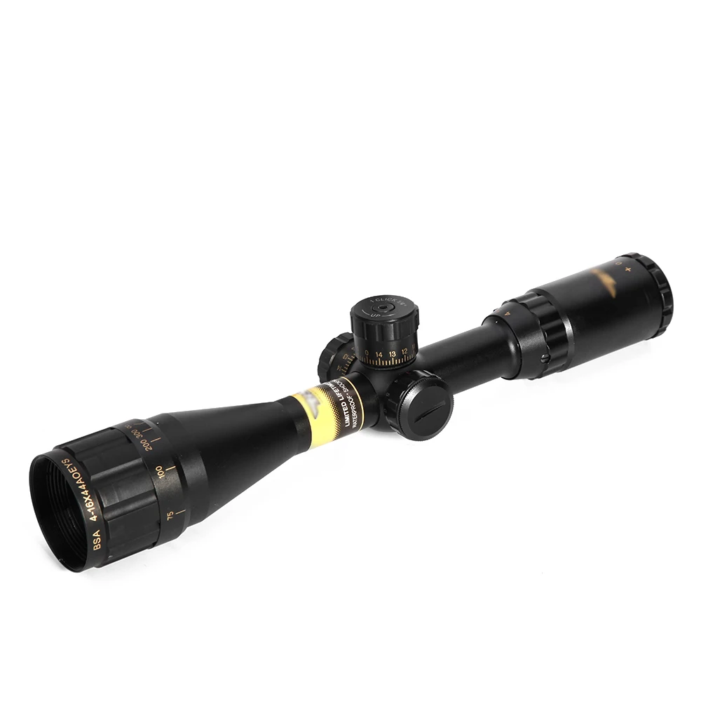 RION BSA OPTICS 4-16X44AOEYS Hunting Scope Adjustable Tactical Optical Sight, Matte black
RION BSA OPTICS 4-16X44AOEYS Hunting Scope Adjustable Tactical Optical Sight, Matte black