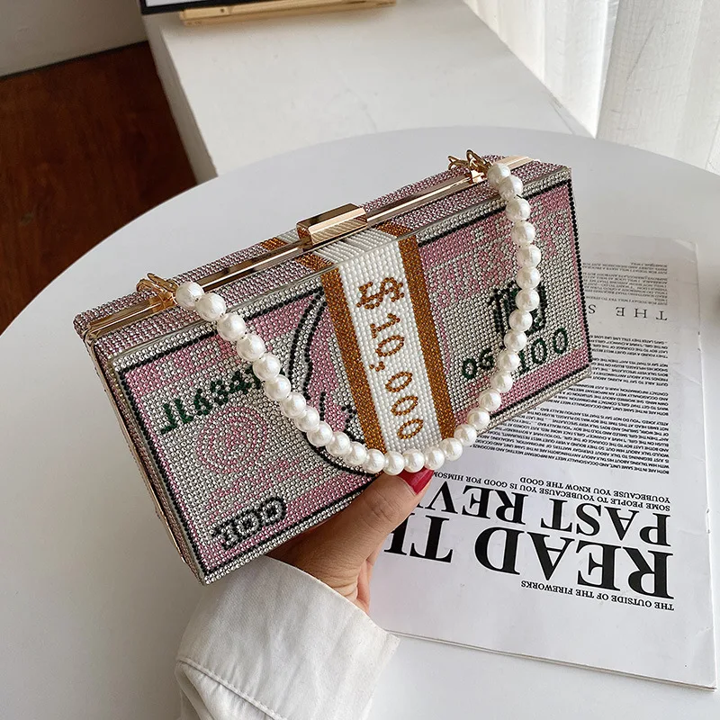 2020 Wholesales hot sell Ladies Party Purse handbags Dollar Money Clutch Bag Diamond Evening Bags
2020 Wholesales hot sell Ladies Party Purse handbags Dollar Money Clutch Bag Diamond Evening Bags