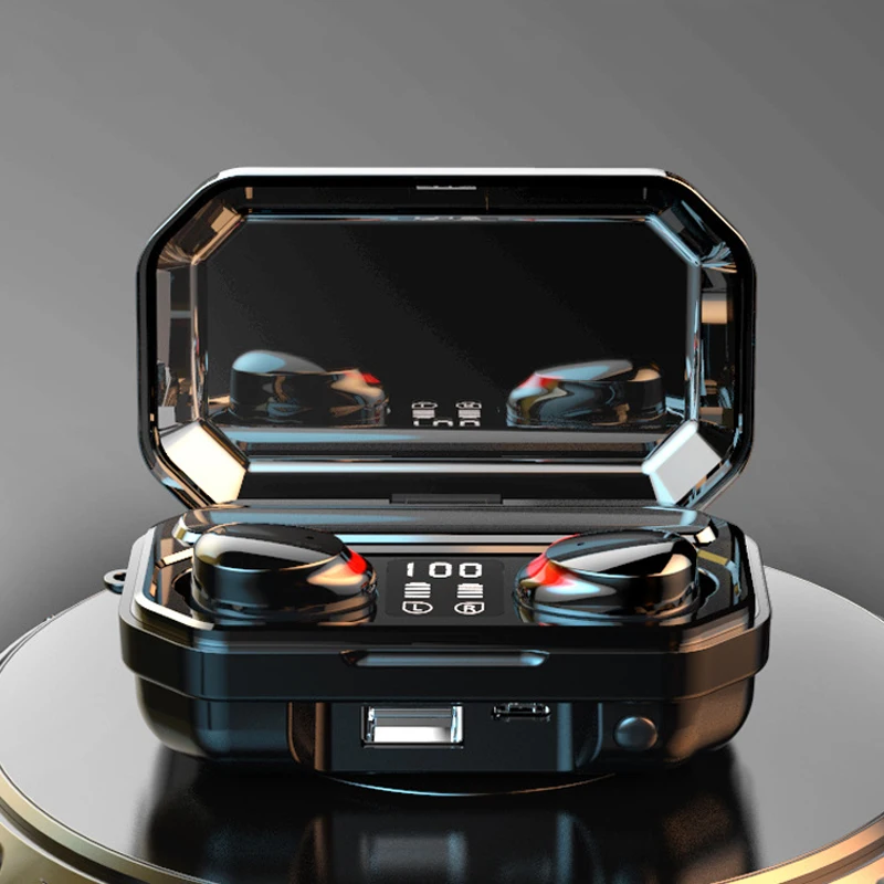 M15 BT 5.1TWS Earphones 2000mAh power bank Wireless earbuds Stereo Sports Waterproof Headphone Headset With Microphone
M15 BT 5.1TWS Earphones 2000mAh power bank Wireless earbuds Stereo Sports Waterproof Headphone Headset With Microphone