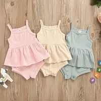 Infant Kids Newborn Clothes Set Summer Sleeveless Baby Clothes 2 Pieces Set Baby girls rib Cotton Outfits
Infant Kids Newborn Clothes Set Summer Sleeveless Baby Clothes 2 Pieces Set Baby girls rib Cotton Outfits