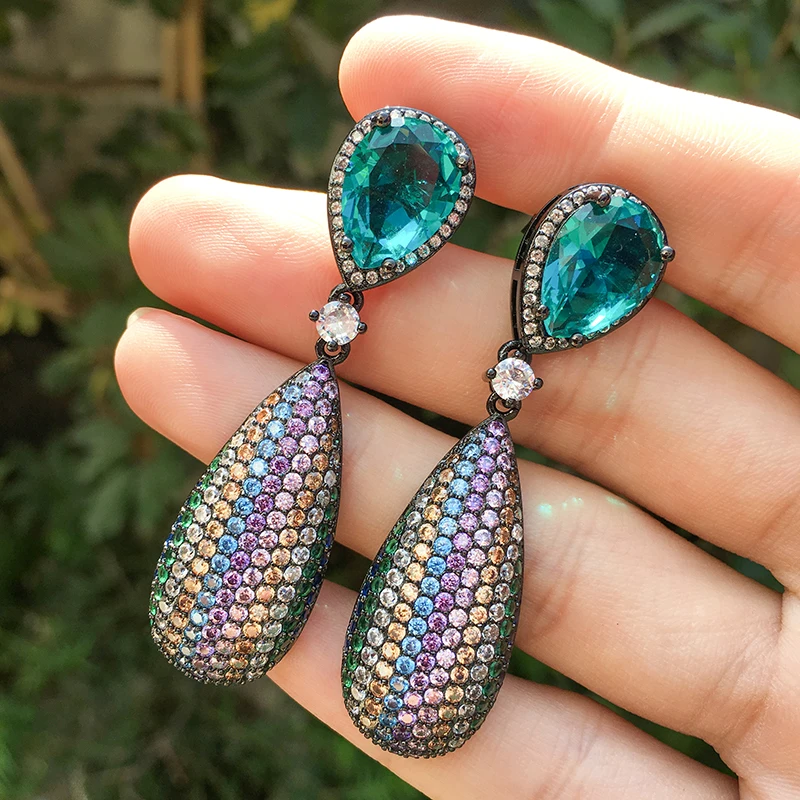 Trendy Women Jewelry Afracan Unique Hoop Earrings Zircon Sterling Silver 925 Purple Stud Colorful Earrings With Tassels
Trendy Women Jewelry Afracan Unique Hoop Earrings Zircon Sterling Silver 925 Purple Stud Colorful Earrings With Tassels