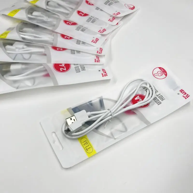 

retail package 1A micro usb charger cable for iphone and type c charger cable