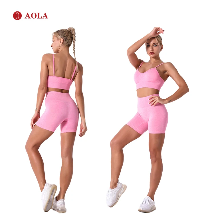 AOLA Fitness Clothing Seamless Yoga Gym Leggings Wear Running Sports Set Top + Shorts Women, Pictures shows
AOLA Fitness Clothing Seamless Yoga Gym Leggings Wear Running Sports Set Top + Shorts Women, Pictures shows