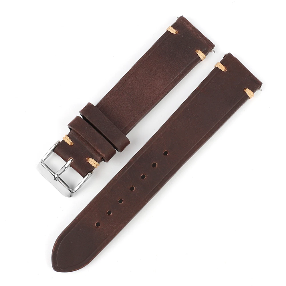 Cowhide Watch Strap Vintage Genuine Leather 20mm 22mm Crazy Horse Leather Watchband Women Men Fashion Watch Band Belt Luxury
Cowhide Watch Strap Vintage Genuine Leather 20mm 22mm Crazy Horse Leather Watchband Women Men Fashion Watch Band Belt Luxury