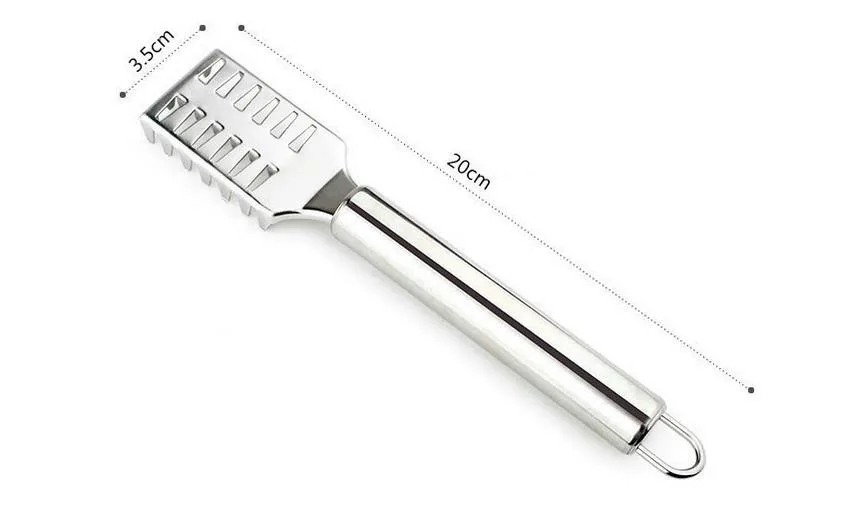 Fast Cleaning Fish Skin Stainless Steel Fish Scale Scaler Scraper Remover Seafood Descaler Kitchen Gadgets Tools