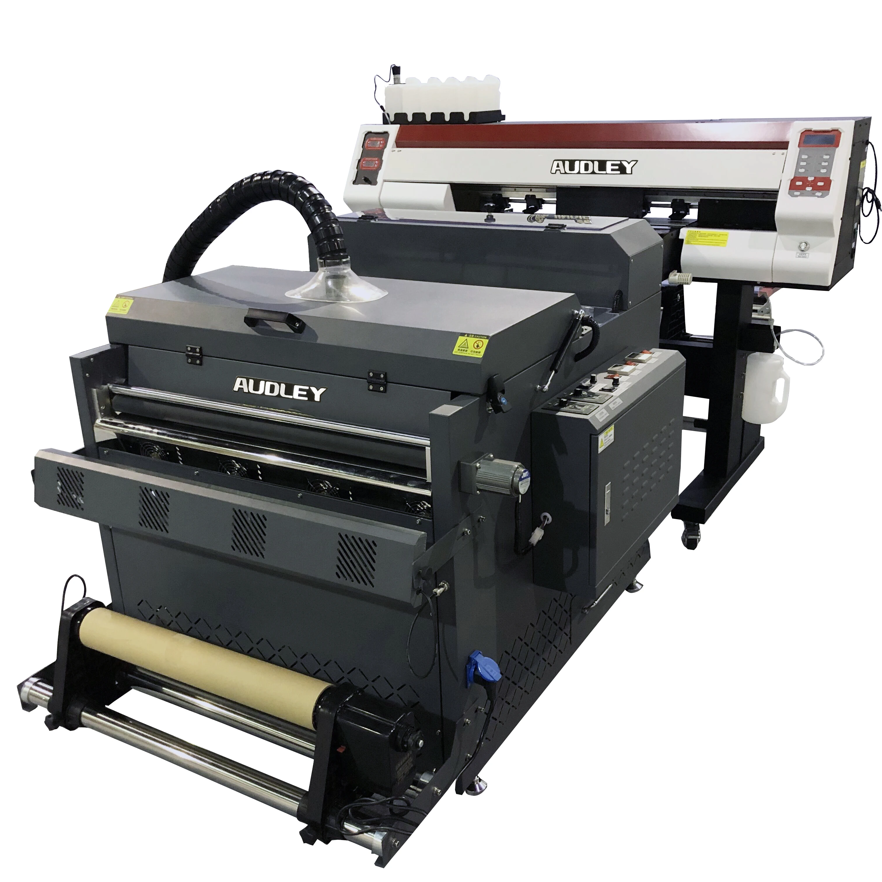 Audley new model white ink heat transfer PET film T-shirt printer film printing machine with powder shake machine for t-shirt
Audley new model white ink heat transfer PET film T-shirt printer film printing machine with powder shake machine for t-shirt
