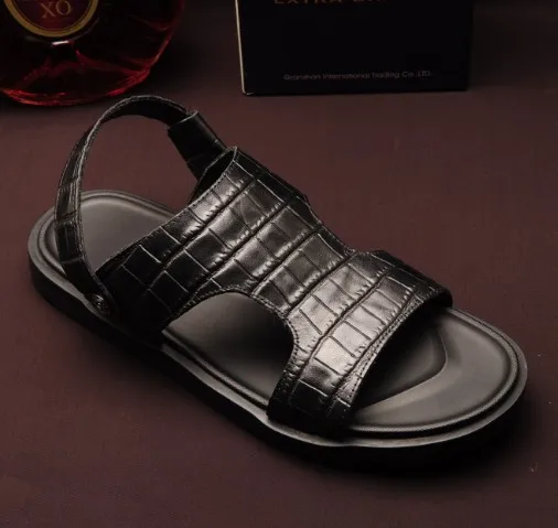 New Men Sandals Leather Summer Beach Shoes Men's Soft Bottom Male Roman Comfortable Outdoor slippers, Black
New Men Sandals Leather Summer Beach Shoes Men's Soft Bottom Male Roman Comfortable Outdoor slippers, Black