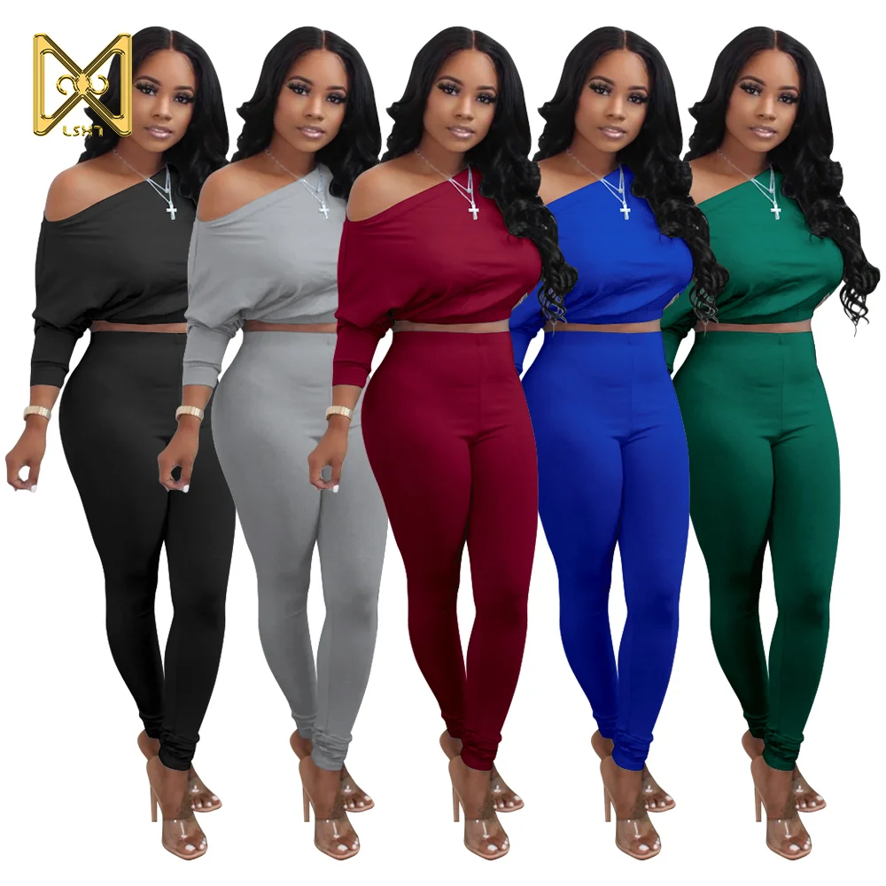 Spring 2021 Ladies Casual Suits Fashion Off Shoulder Top Pants Twill Sweater Long Sleeve Two Piece Set, Multicolor
Spring 2021 Ladies Casual Suits Fashion Off Shoulder Top Pants Twill Sweater Long Sleeve Two Piece Set, Multicolor