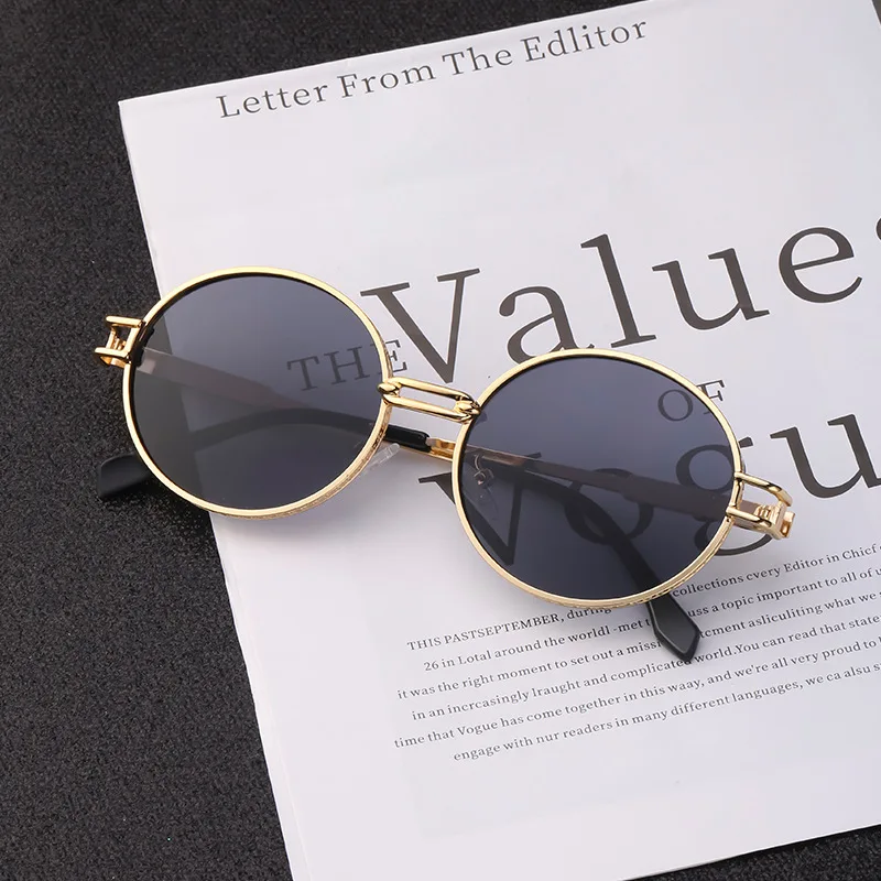 2021 New Fashion Cool Street Style Locomotive Men Round Retro Steampunk Sunglasses, Customized color
2021 New Fashion Cool Street Style Locomotive Men Round Retro Steampunk Sunglasses, Customized color