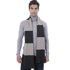 Winter Mens Designer Plain Cotton Wool Cashmere Scarves