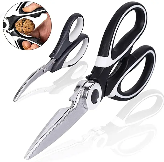 Findking Hot Sale 2 Pack Stainless Steel Multifunctional Kitchen Seafood Scissors Set
Findking Hot Sale 2 Pack Stainless Steel Multifunctional Kitchen Seafood Scissors Set