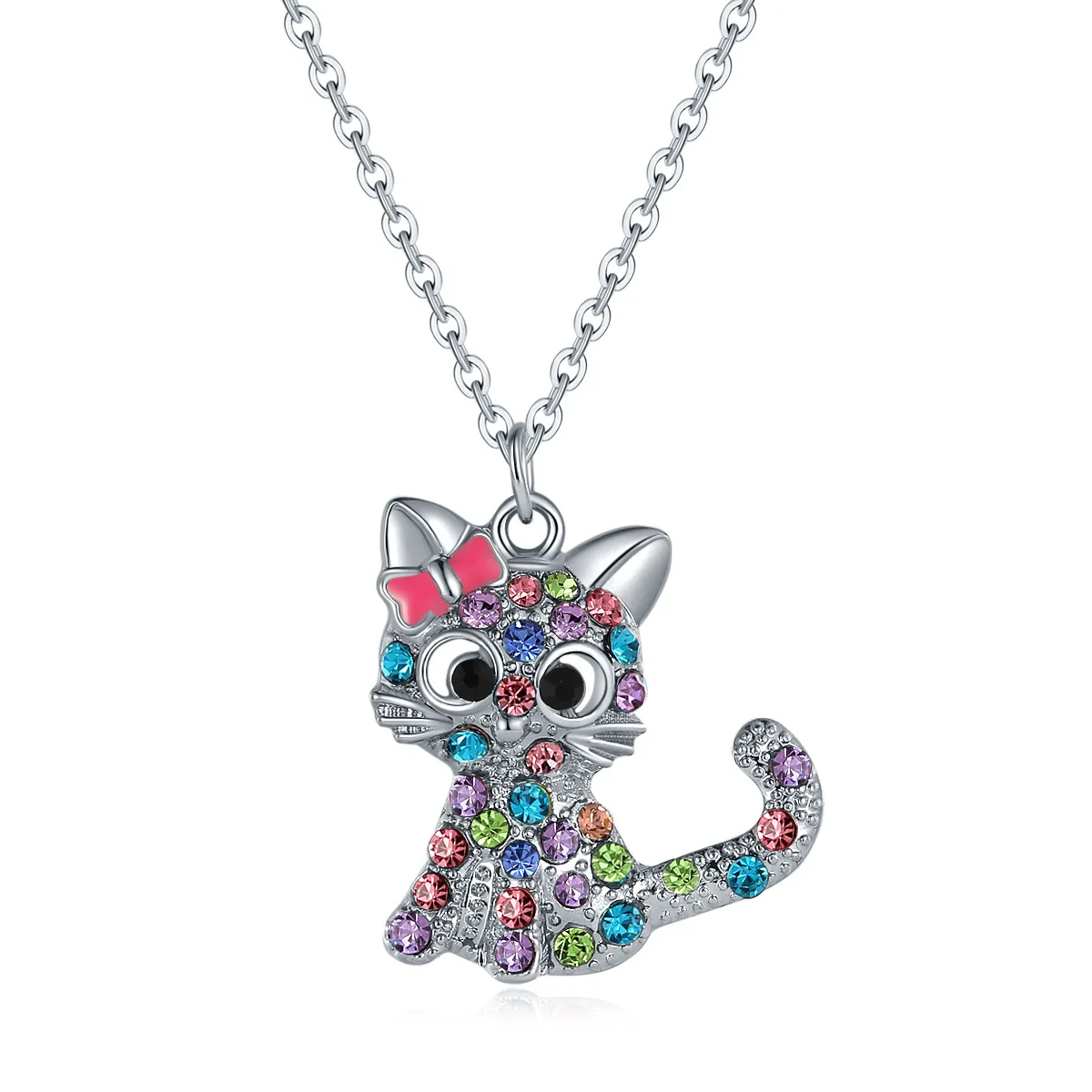 2022 New Popular Cute Colorful Crystal Cat Charm Alloy Pendant Necklace For Girl Jewelry
2022 New Popular Cute Colorful Crystal Cat Charm Alloy Pendant Necklace For Girl Jewelry