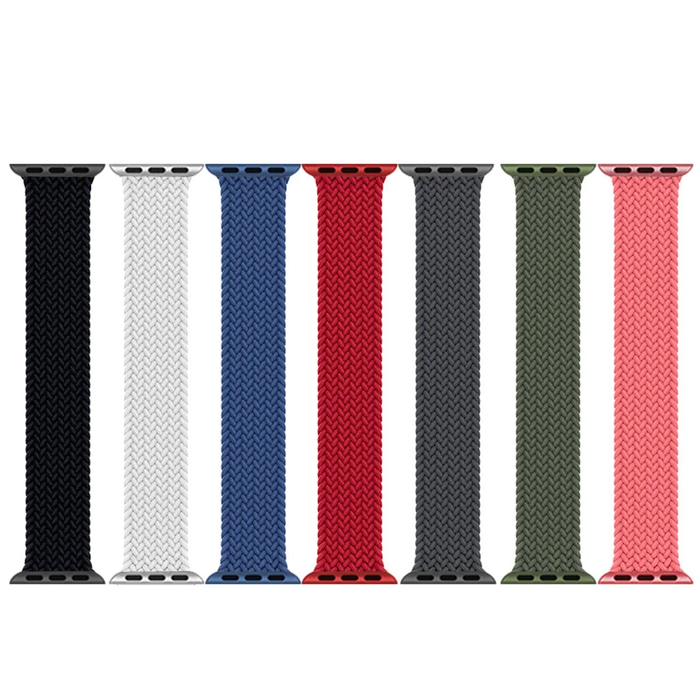 Nylon Braided Solo Loop Nylon fabric Strap For Apple Watch band 38/40 & 42/44 Elastic Bracelet for iWatch Series 6 SE 5 4 3, Green pink blue red charcoal black
Nylon Braided Solo Loop Nylon fabric Strap For Apple Watch band 38/40 & 42/44 Elastic Bracelet for iWatch Series 6 SE 5 4 3, Green pink blue red charcoal black
