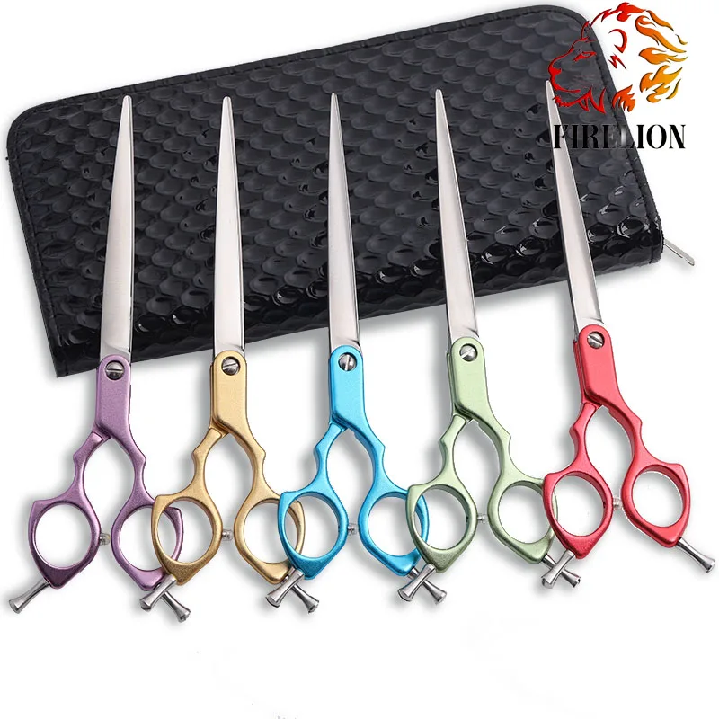 Lightweight Aluminum Alloy Handle Pet Cutting Scissors Professional Dog Grooming Scissors, Red;green;blue;gold;purple
Lightweight Aluminum Alloy Handle Pet Cutting Scissors Professional Dog Grooming Scissors, Red;green;blue;gold;purple