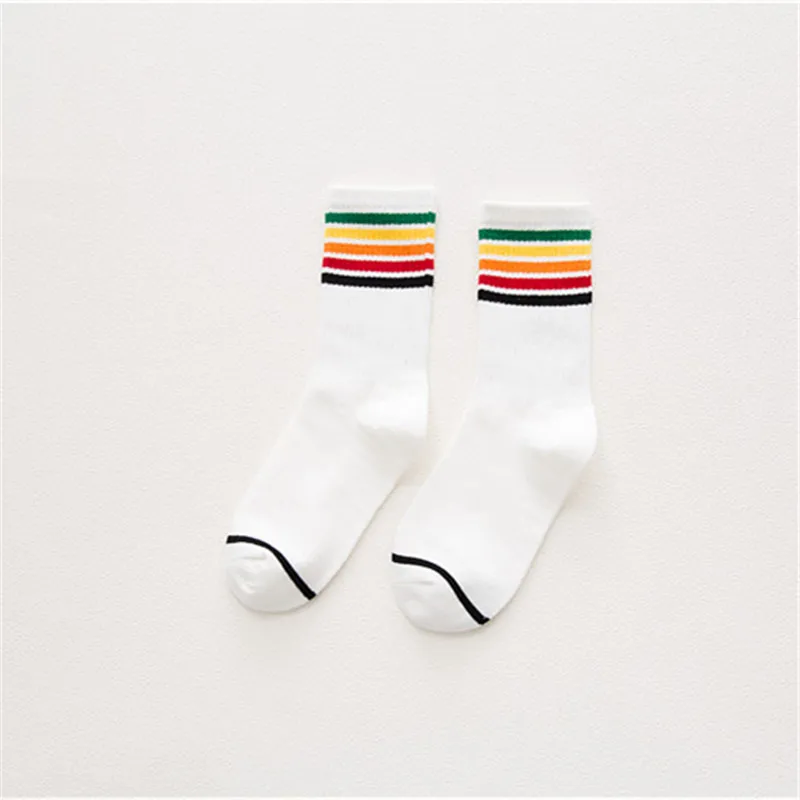 Sublimation colorful Stripe New autumn and winter Korea rainbow striped socks ladies tube cotton socks wholesale
Sublimation colorful Stripe New autumn and winter Korea rainbow striped socks ladies tube cotton socks wholesale