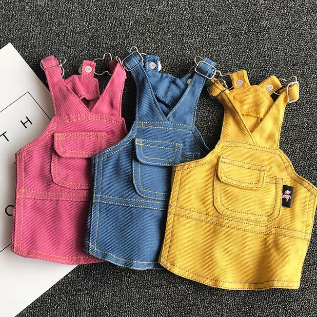 Hot new designer pet sling skirt denim fabric dog dress cute pet clothes
Hot new designer pet sling skirt denim fabric dog dress cute pet clothes