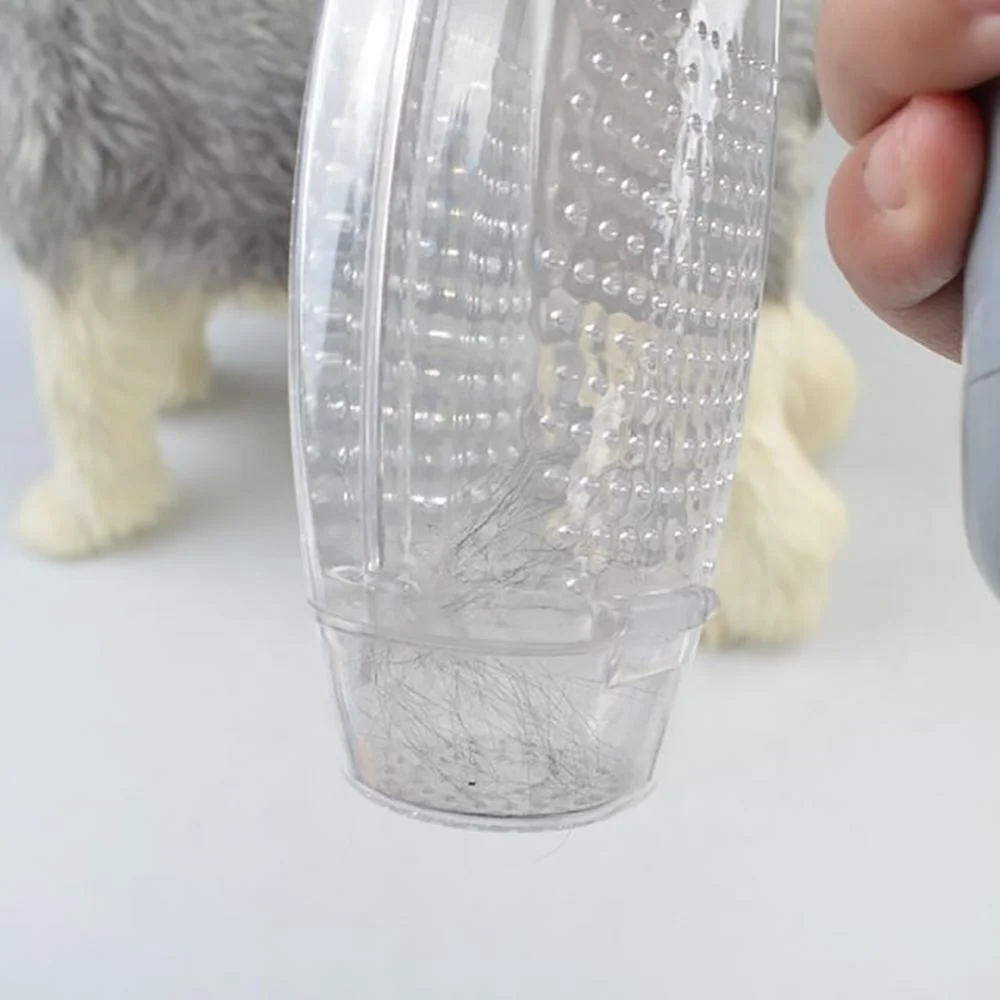 Portable Electric Pet Vacuum Cleaner & Hair Massager Plastic Wool Absorber for Cat & Dog Cleaning Supplies
