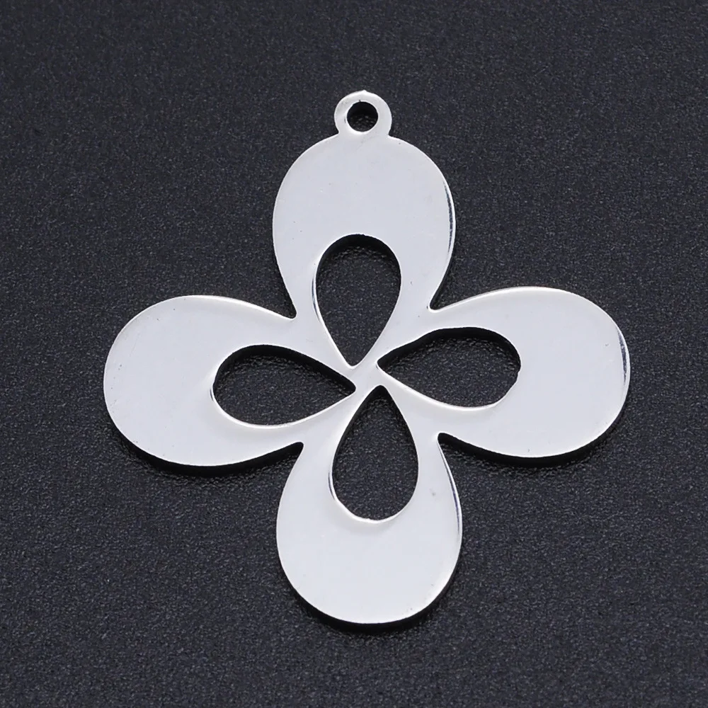 Delicate Hotsale Stainless Steel Quatrefoil Pendant For Necklace Jewelry Making 5Pcs/Bag
Delicate Hotsale Stainless Steel Quatrefoil Pendant For Necklace Jewelry Making 5Pcs/Bag