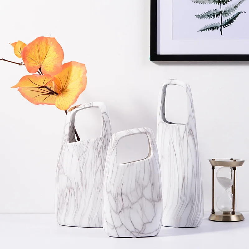 Nordic Creative Minimalist Marble Ceramic Vase Home Accessories Living Room Flower Arrangement Home Decoration, As photo
Nordic Creative Minimalist Marble Ceramic Vase Home Accessories Living Room Flower Arrangement Home Decoration, As photo