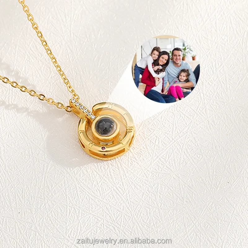 Customized Photo Projection Necklace Mother's Day Mum Gift Lover Personalized Picture Name Memory Jewelry Birthday Gifts, Gold
Customized Photo Projection Necklace Mother's Day Mum Gift Lover Personalized Picture Name Memory Jewelry Birthday Gifts, Gold
