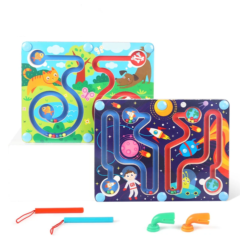 Best sale wooden puzzle activity kids leading beads on board magnetic pen and beads game
Best sale wooden puzzle activity kids leading beads on board magnetic pen and beads game