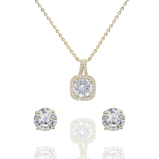 elegant plated jewelry gold earrings and necklace set with crystal and diamond jewelry fashion
elegant plated jewelry gold earrings and necklace set with crystal and diamond jewelry fashion
