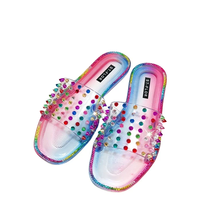 2021 New Arrival Summer Diamond Sequined Rhinestone Pvc One Strap Transparent Jelly Flat Slippers & Sandals Shoes Women Ladies
2021 New Arrival Summer Diamond Sequined Rhinestone Pvc One Strap Transparent Jelly Flat Slippers & Sandals Shoes Women Ladies