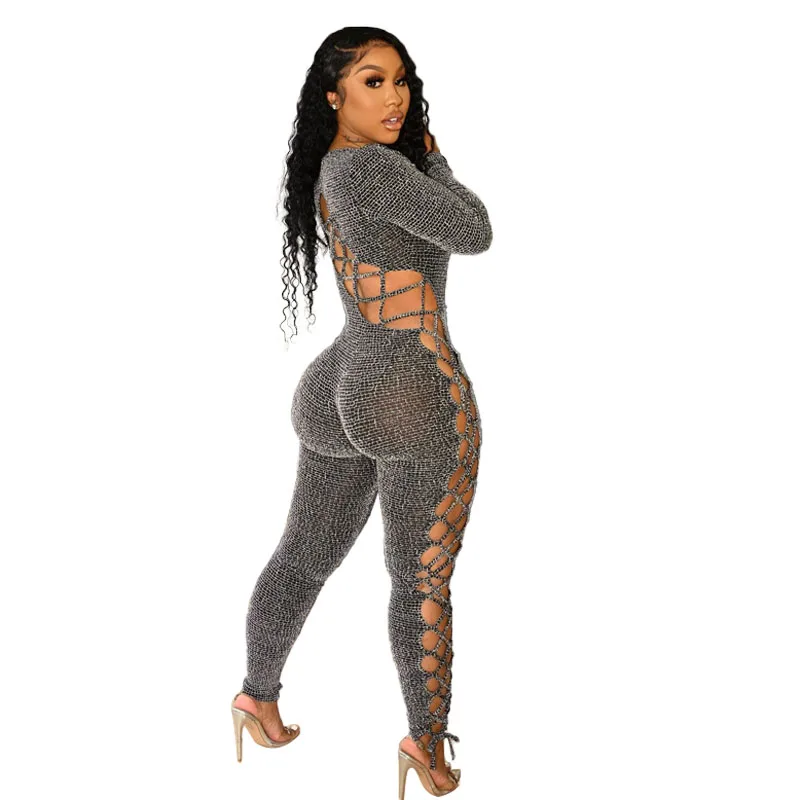 052fall 5xl plus size large sexy female knitted hollow out solid color club wear one piece jumpsuit bodysuit pant for women 2022, Picture color
052fall 5xl plus size large sexy female knitted hollow out solid color club wear one piece jumpsuit bodysuit pant for women 2022, Picture color