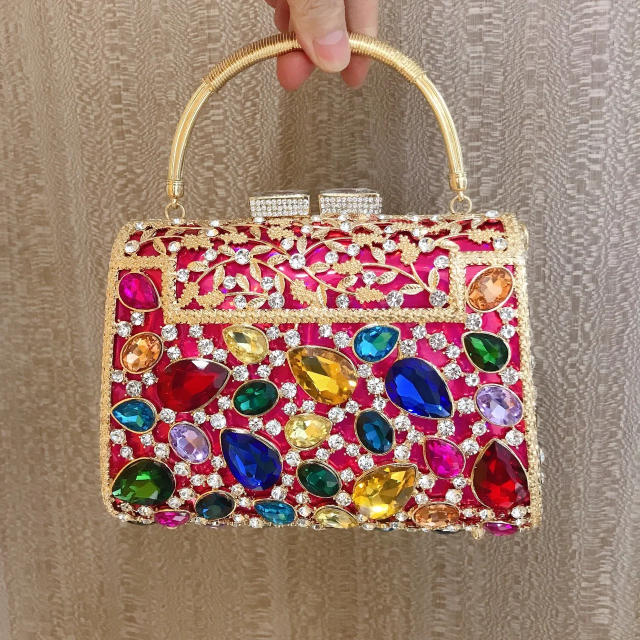 Colorful Jewel Beaded Square Bag Rhinestone Stone Crossbody Bag Ladies Party Evening Handbag/, Customized
Colorful Jewel Beaded Square Bag Rhinestone Stone Crossbody Bag Ladies Party Evening Handbag/, Customized