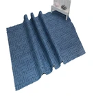 100% cotton Printed denim jeans fabric in Barbell geometric pattern