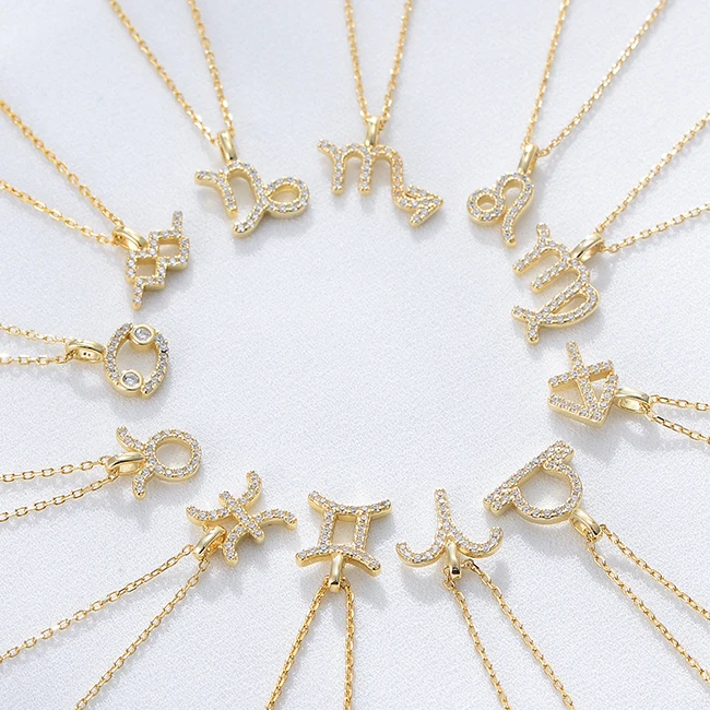 Minimalist Sign Jewelry Plated 12 Horoscope Pendant Adjustable Zodiac Necklaces Gold 925 Sterling Silver for Women Girl Cross
Minimalist Sign Jewelry Plated 12 Horoscope Pendant Adjustable Zodiac Necklaces Gold 925 Sterling Silver for Women Girl Cross