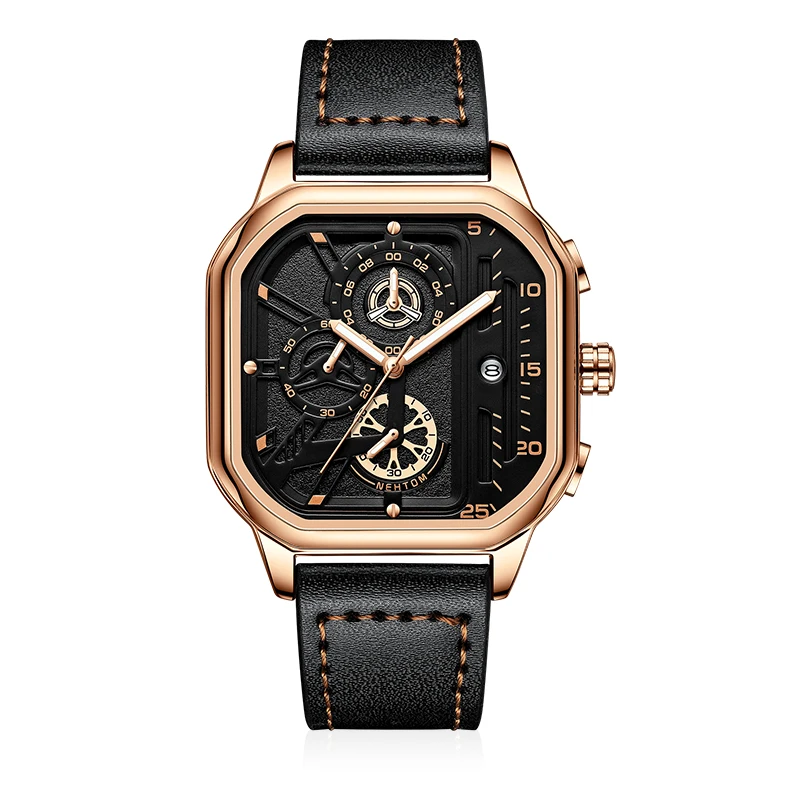 NEKTOM square watch for men quartz wrist watch alloy case wholesale custom logo luxury fashion watch 3a quality
NEKTOM square watch for men quartz wrist watch alloy case wholesale custom logo luxury fashion watch 3a quality