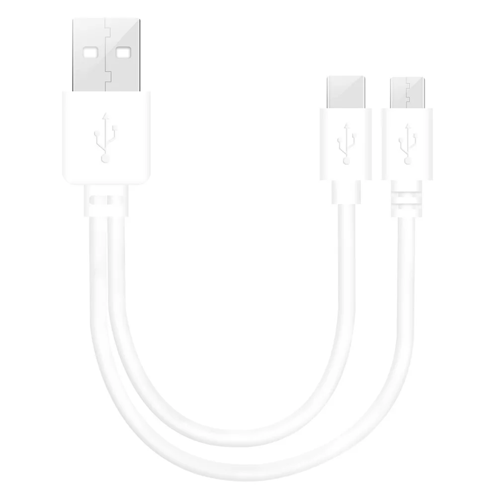 2.4A Fast Android Charger Cable Short USB Cable Type a Male 2 in 1 to type-c and Micro USB Cord 20CM for android Mobile Phone
2.4A Fast Android Charger Cable Short USB Cable Type a Male 2 in 1 to type-c and Micro USB Cord 20CM for android Mobile Phone