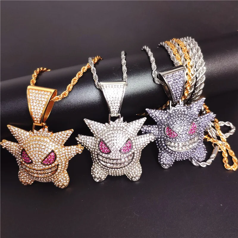 European and American new fashion diamond necklace zircon doll pendant neck chain hiphop accessories for hipste sweater chain, Picture
European and American new fashion diamond necklace zircon doll pendant neck chain hiphop accessories for hipste sweater chain, Picture