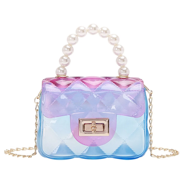 Kids PVC transparent Mini Bags Women Pearl portable jelly bag purse Little Girls Handbags
Kids PVC transparent Mini Bags Women Pearl portable jelly bag purse Little Girls Handbags