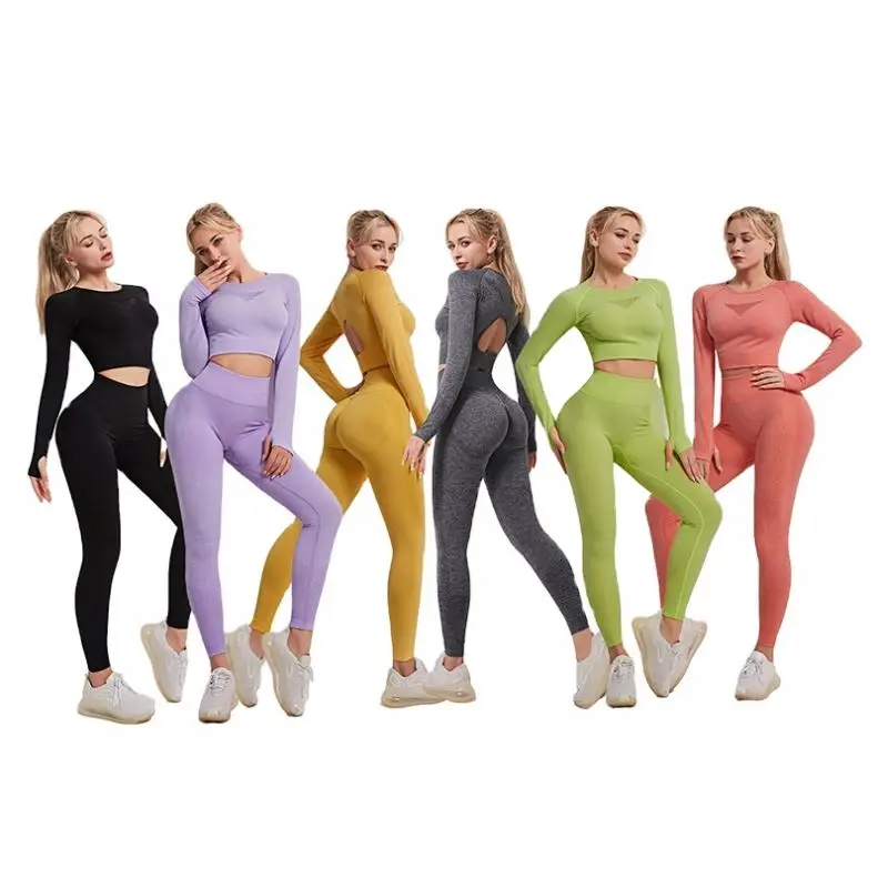 Sports Yoga Set Wear High Waist Hip Tights Fitness Pants Seamless Yoga Wear Suit Women, Shown
Sports Yoga Set Wear High Waist Hip Tights Fitness Pants Seamless Yoga Wear Suit Women, Shown