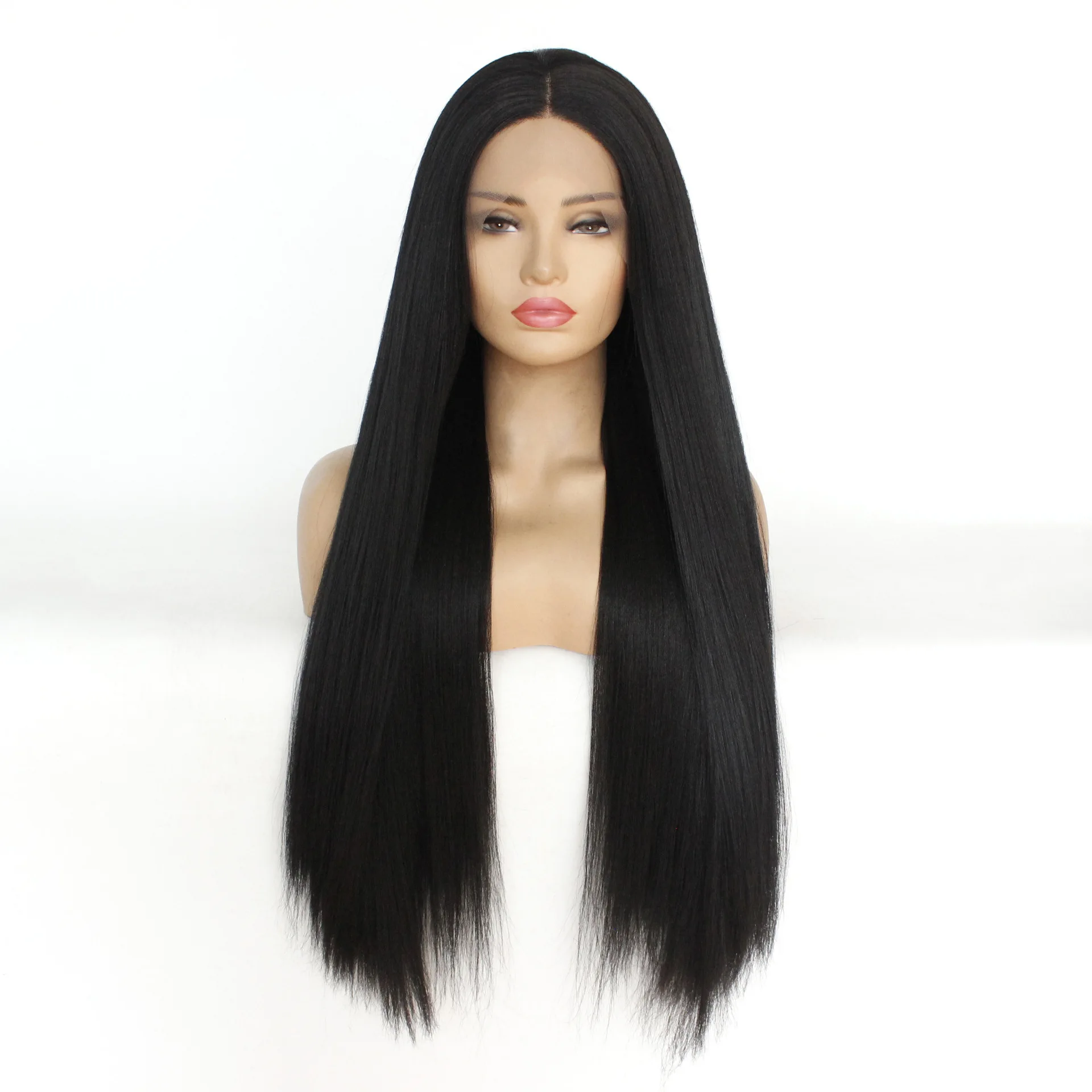 Black Mid-Length Straight Hair Hand-Woven High Temperature Silk Chemical Fiber Wig Lace Frontal Wigs
Black Mid-Length Straight Hair Hand-Woven High Temperature Silk Chemical Fiber Wig Lace Frontal Wigs