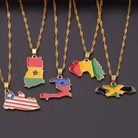 Personality Jewelry American 18K Gold Plated Stainless Steel Necklace Jewelry Customized Map Necklace
Personality Jewelry American 18K Gold Plated Stainless Steel Necklace Jewelry Customized Map Necklace